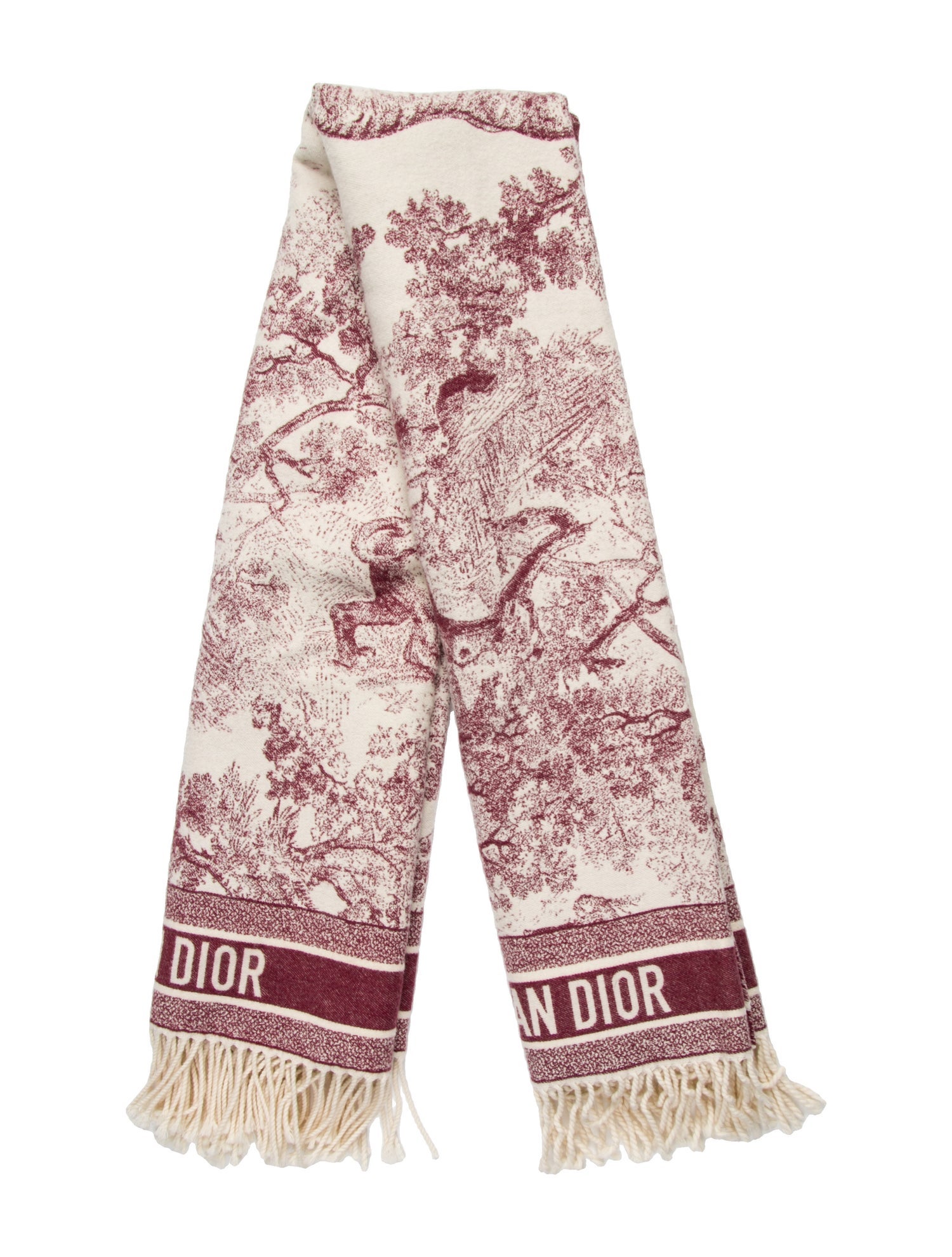 Christian Dior Wool Printed Scarf