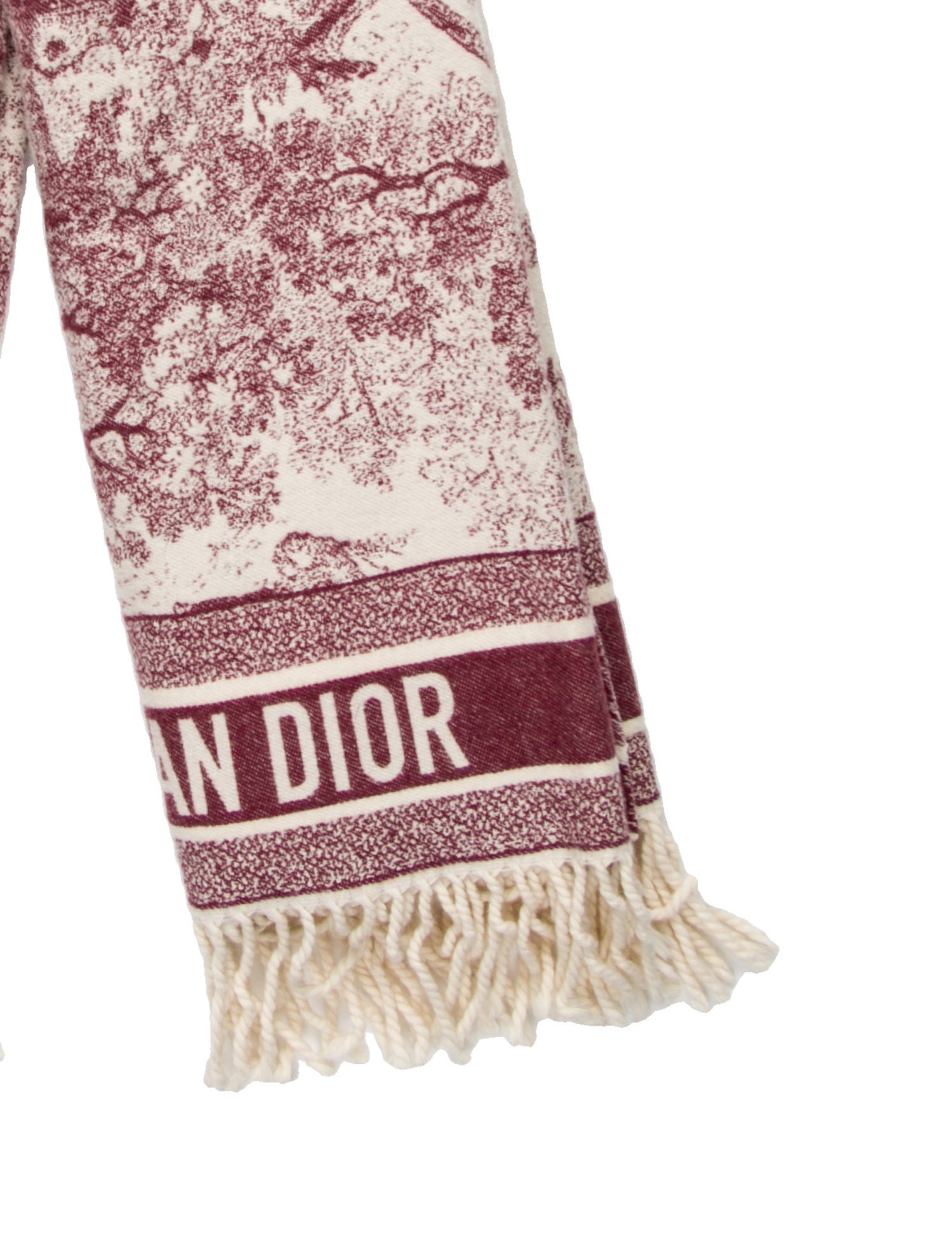 Christian Dior Wool Printed Scarf