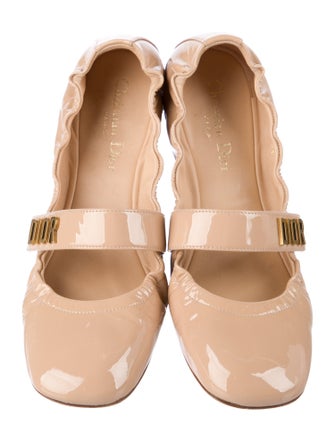 Christian Dior Patent Leather Mary Jane Flats
