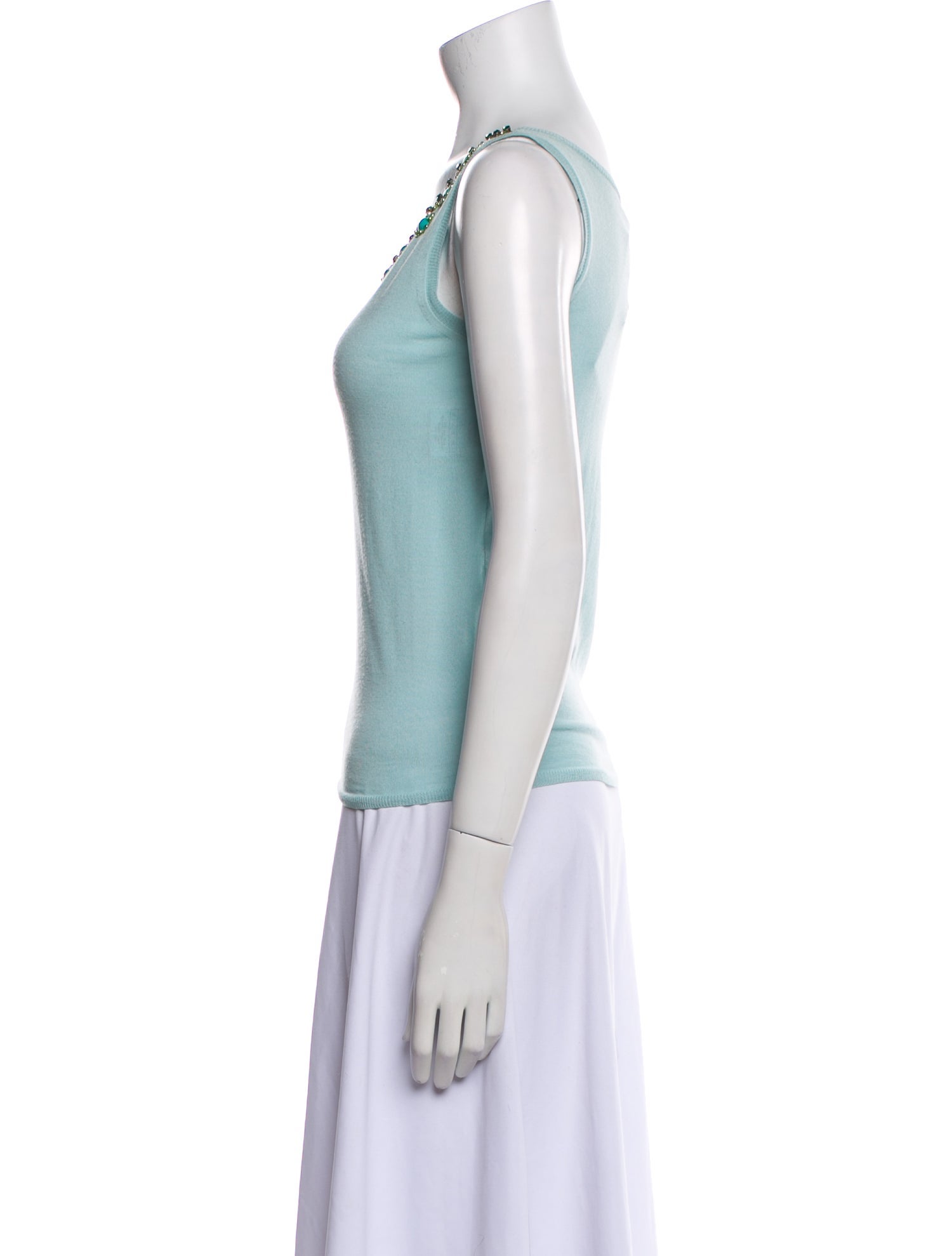 Christian Dior Wool Scoop Neck Top