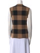 Christian Dior Cashmere Plaid Print Sweater