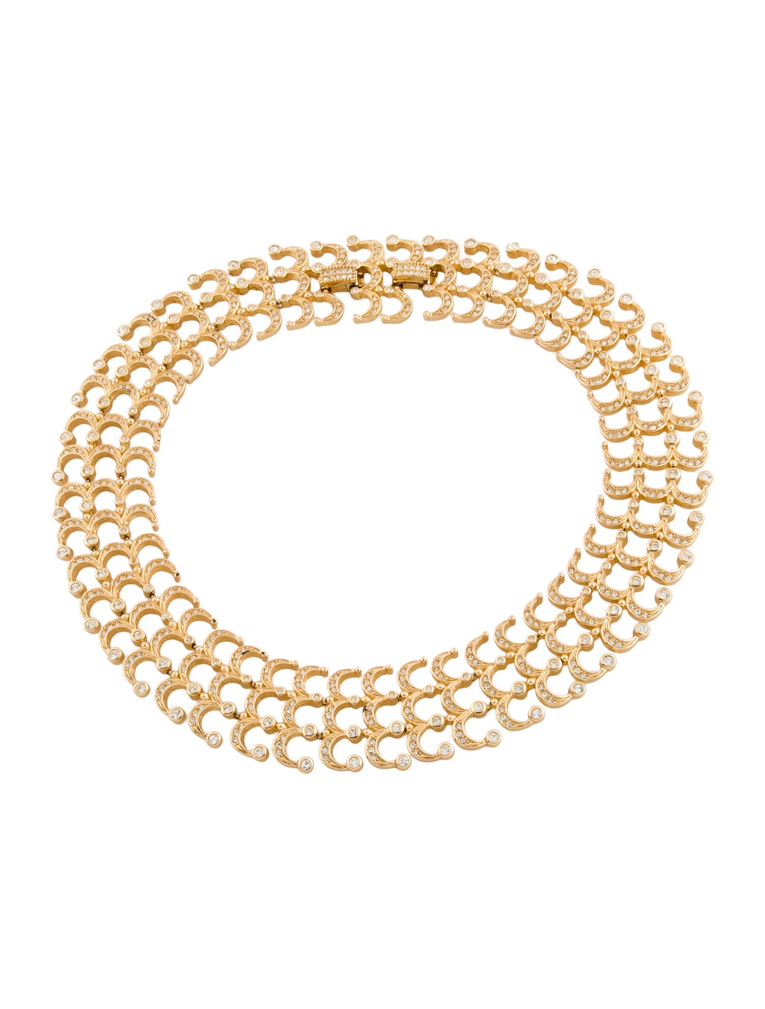 Christian Dior Vintage Crystal Collar Necklace