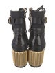 Christian Dior Canvas Lace-Up Boots