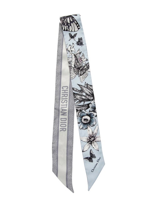 Christian Dior Silk Patterned Scarf