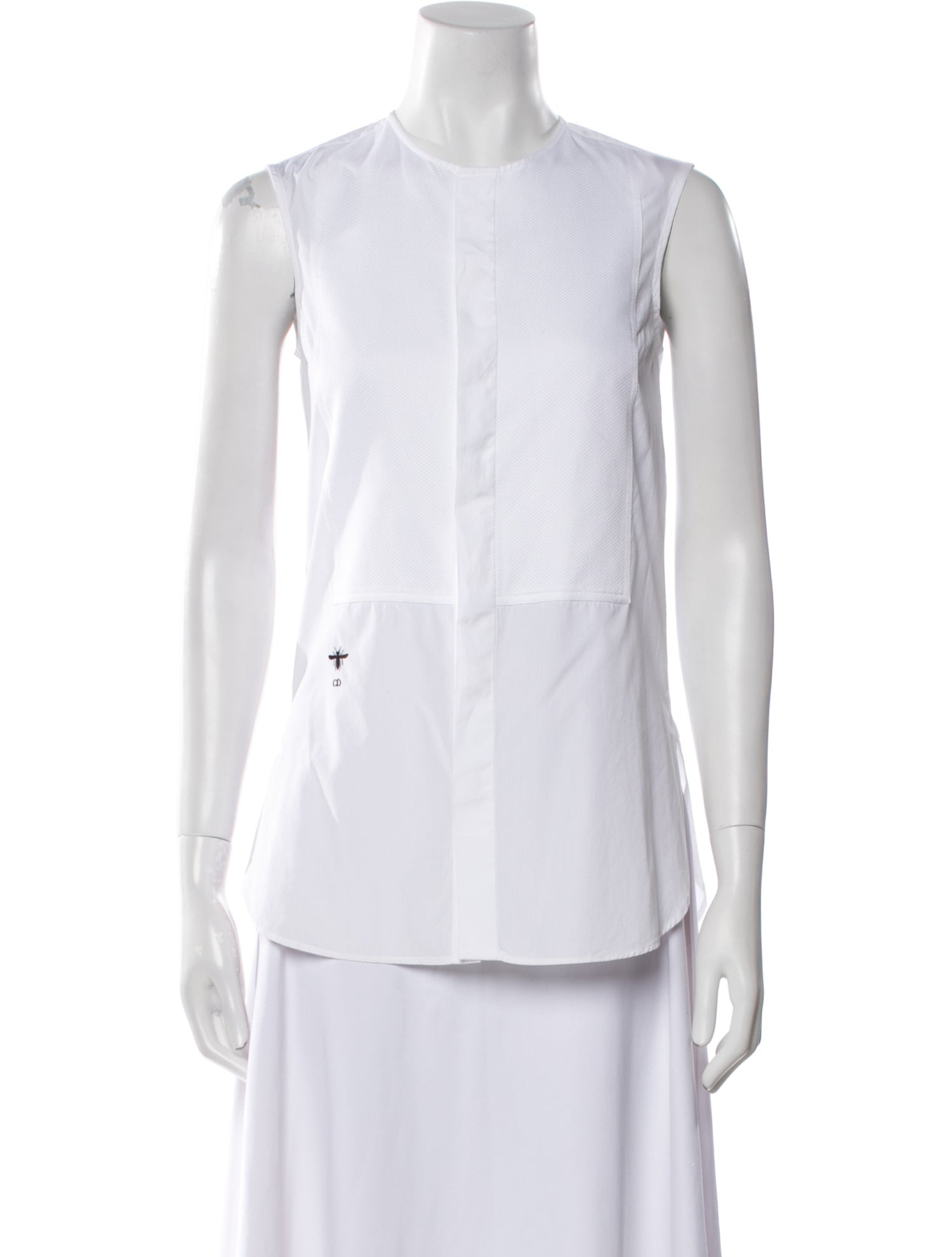 Christian Dior Crew Neck Sleeveless Top