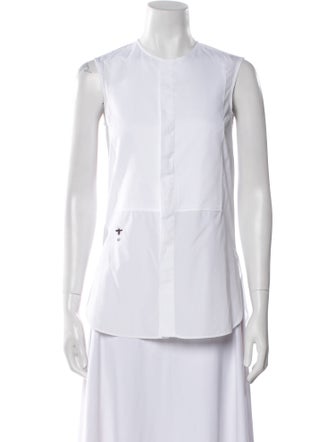 Christian Dior Crew Neck Sleeveless Top