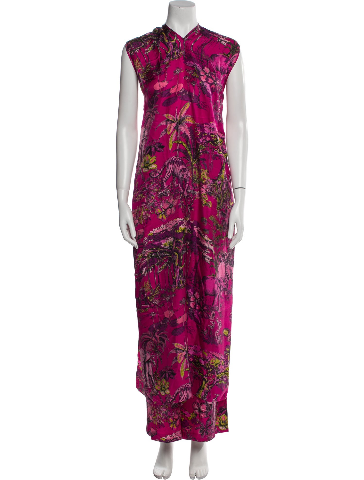 Christian Dior Silk Printed Jumpsuit