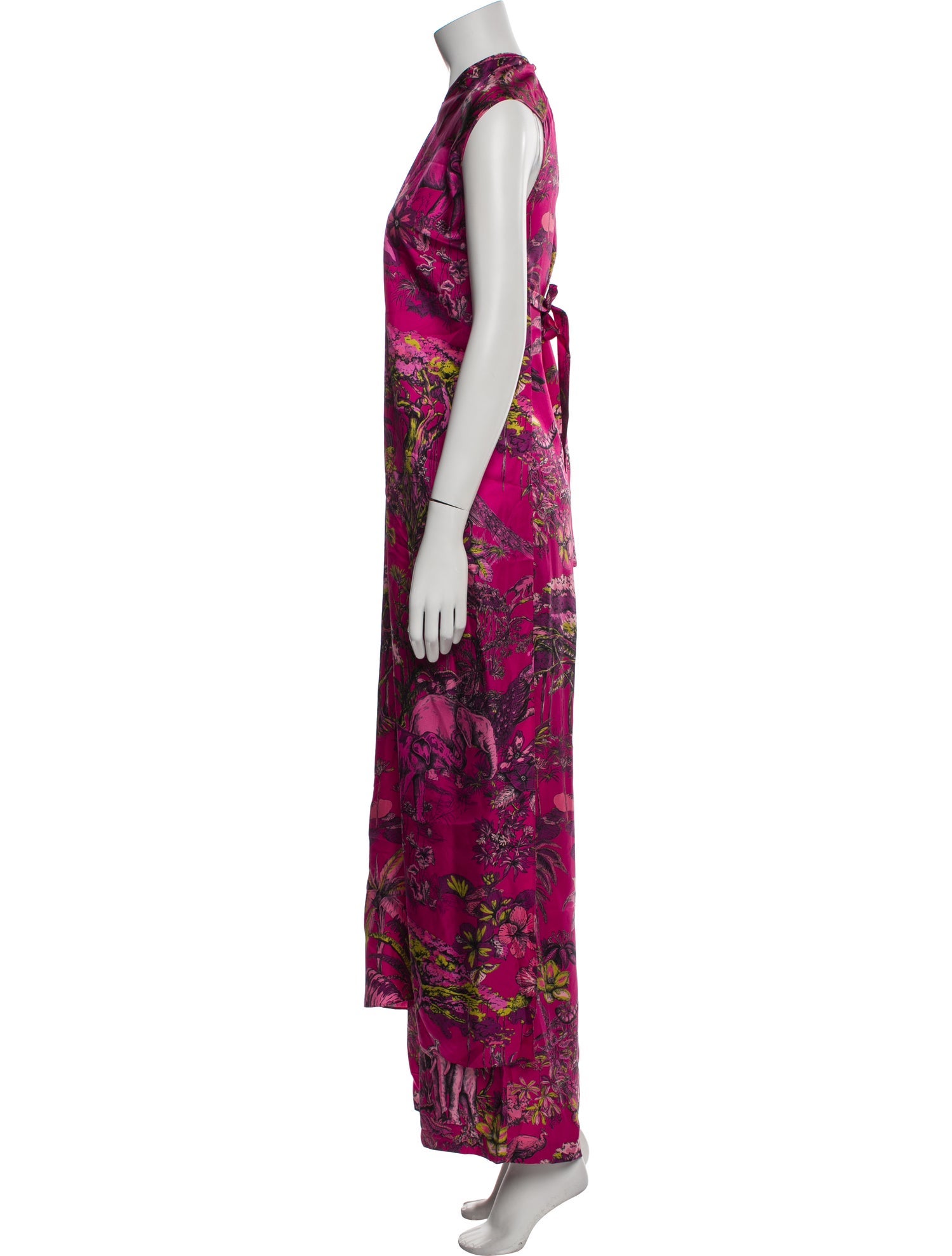 Christian Dior Silk Printed Jumpsuit