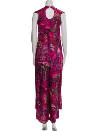 Christian Dior Silk Printed Jumpsuit