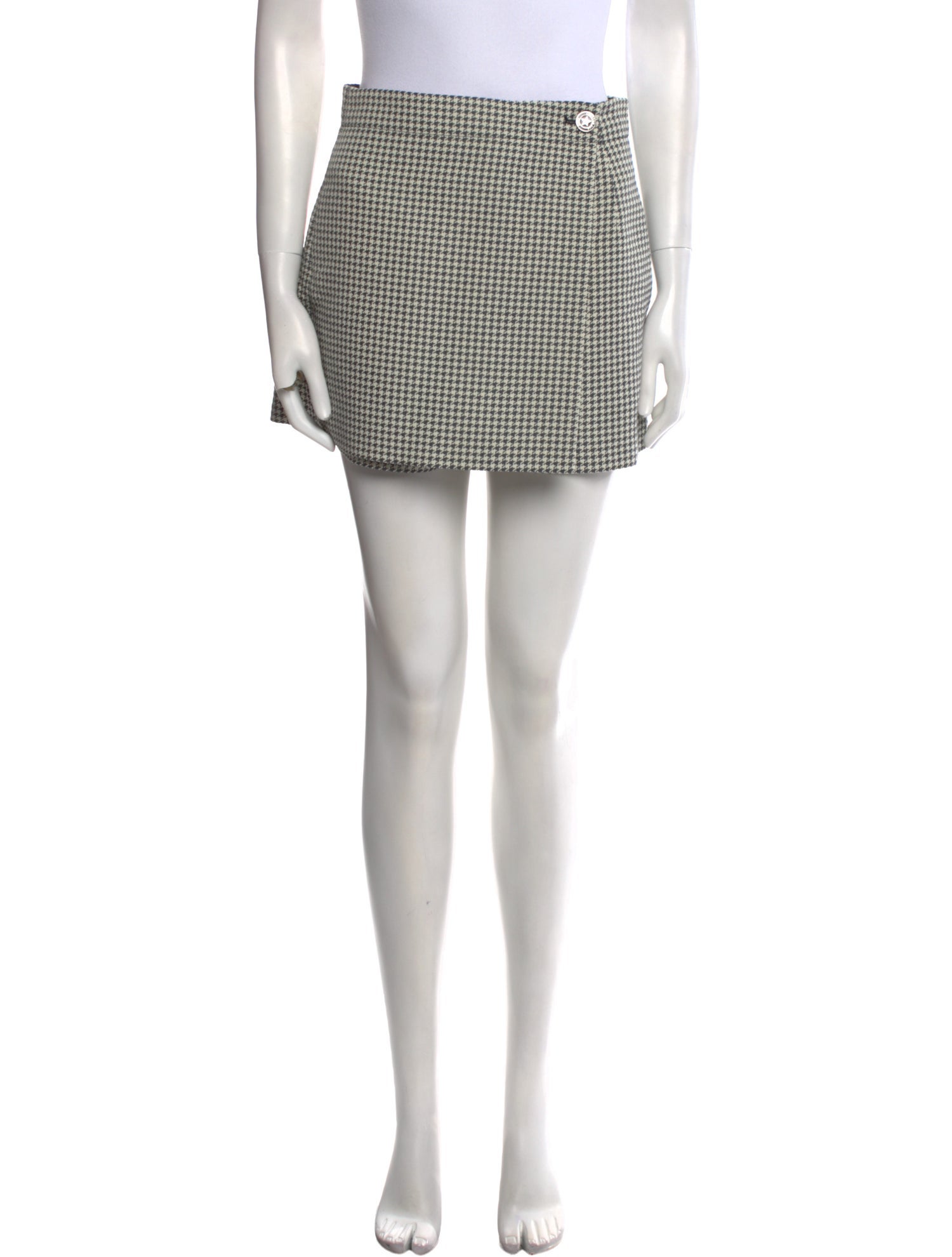 Christian Dior Houndstooth Print Mini Shorts
