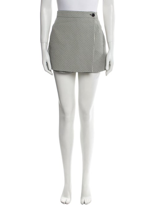 Christian Dior Houndstooth Print Mini Shorts
