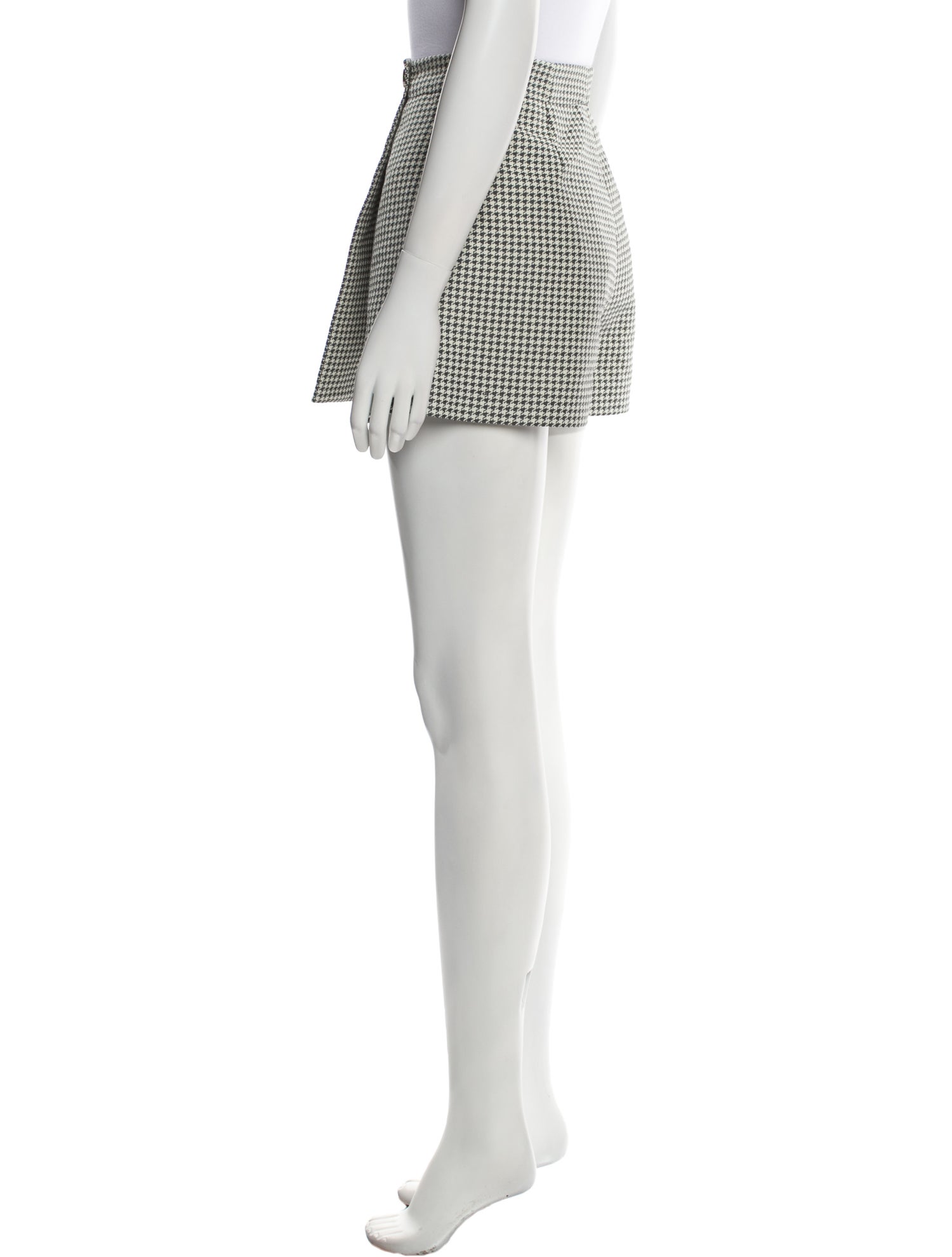 Christian Dior Houndstooth Print Mini Shorts