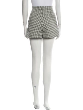 Christian Dior Houndstooth Print Mini Shorts