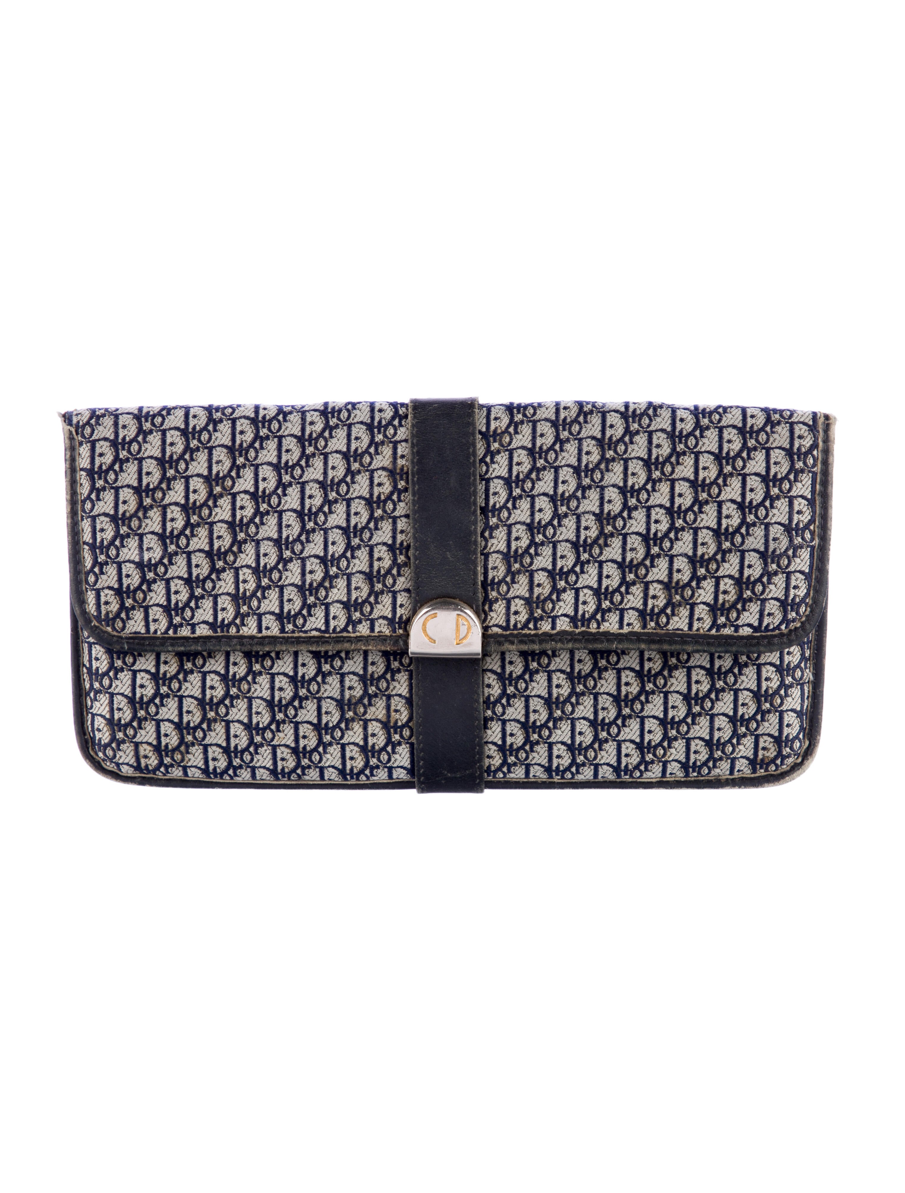 Christian Dior Vintage Diorissimo Pattern Wallet