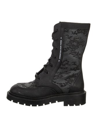 Christian Dior Leather Combat Boots
