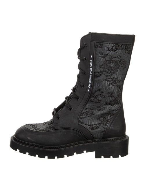 Christian Dior Leather Combat Boots