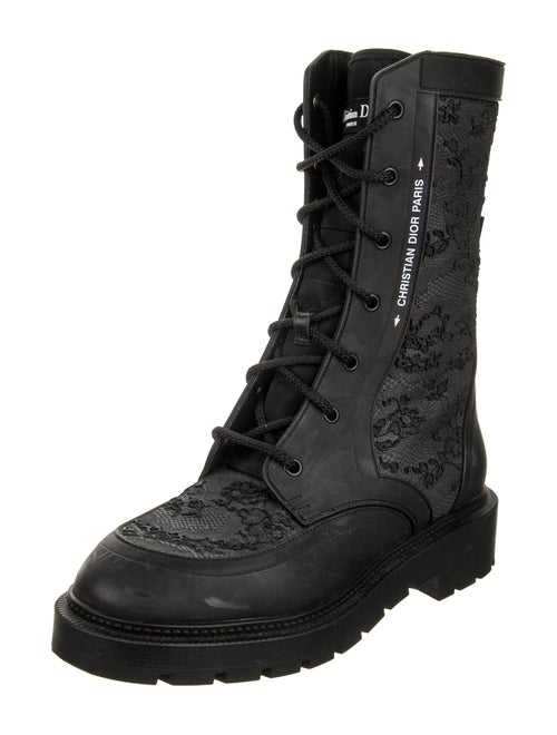 Christian Dior Leather Combat Boots