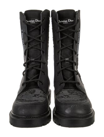 Christian Dior Leather Combat Boots