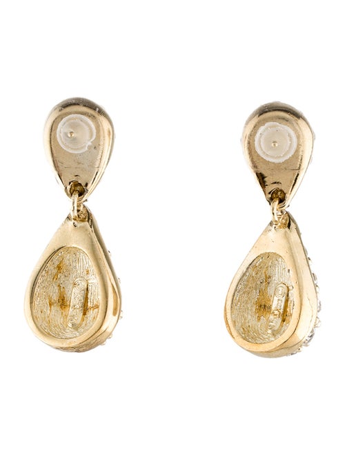 Christian Dior Vintage Crystal Drop Earrings