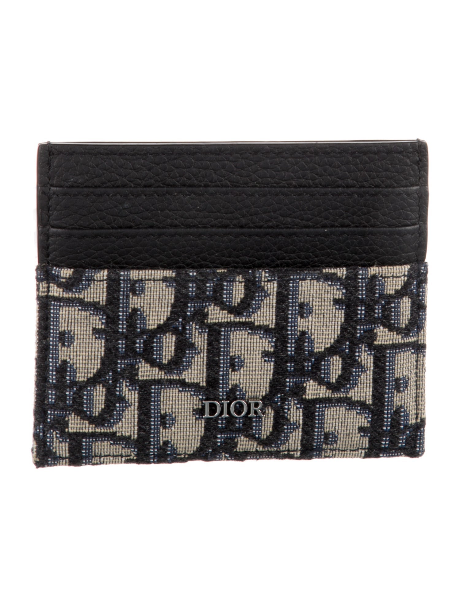 Christian Dior Oblique Jacquard Canvas Compact Wallet