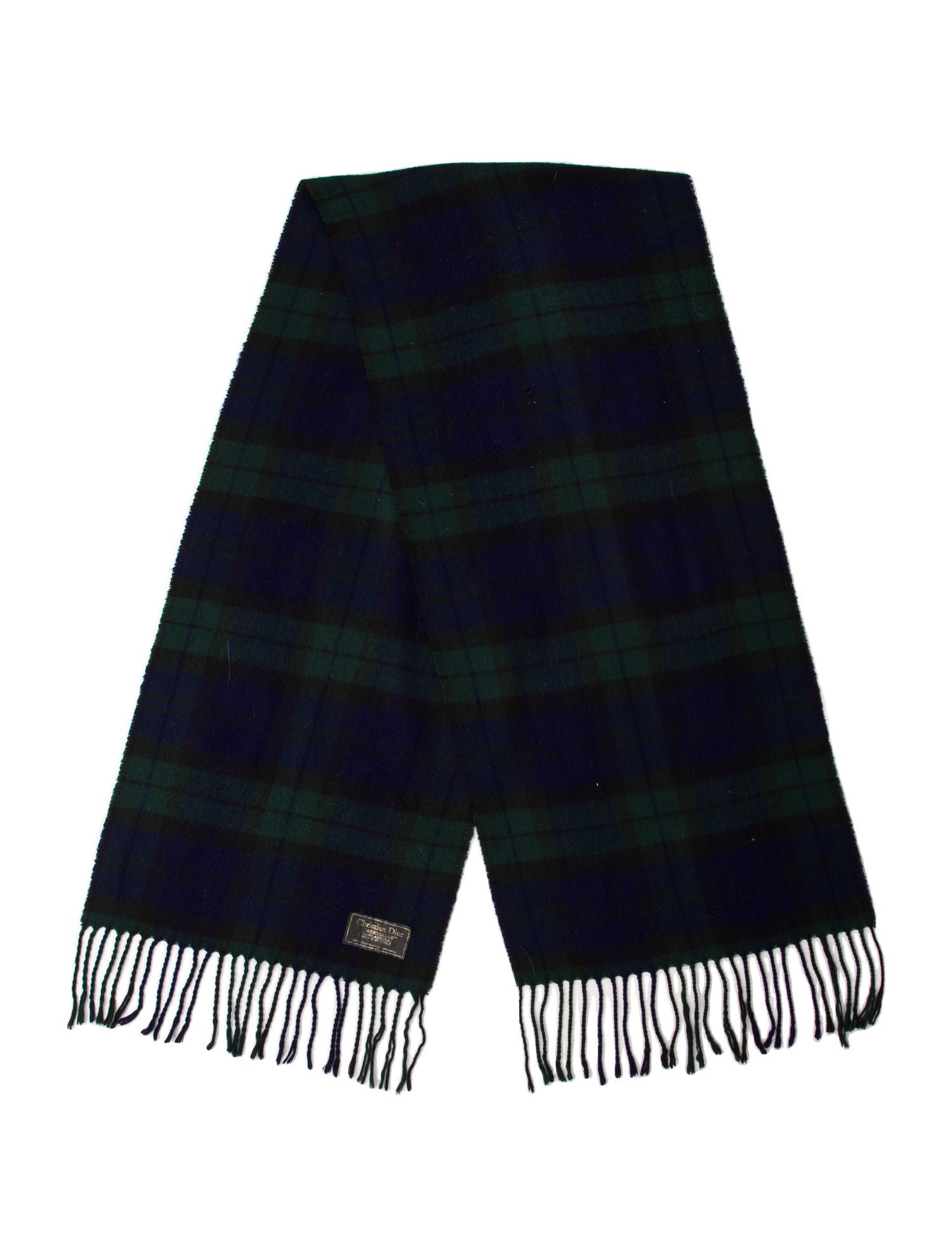 Christian Dior Monsieur Acrylic Striped Scarf