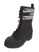 Christian Dior Canvas Patterned Combat Boots
