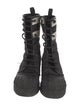 Christian Dior Canvas Patterned Combat Boots