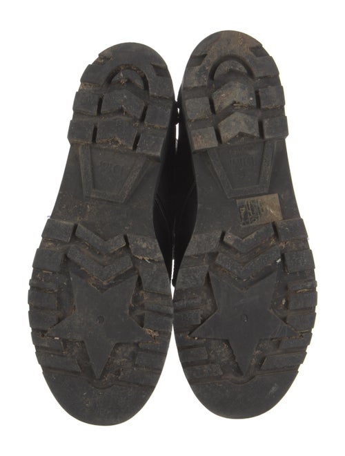 Christian Dior Canvas Patterned Combat Boots