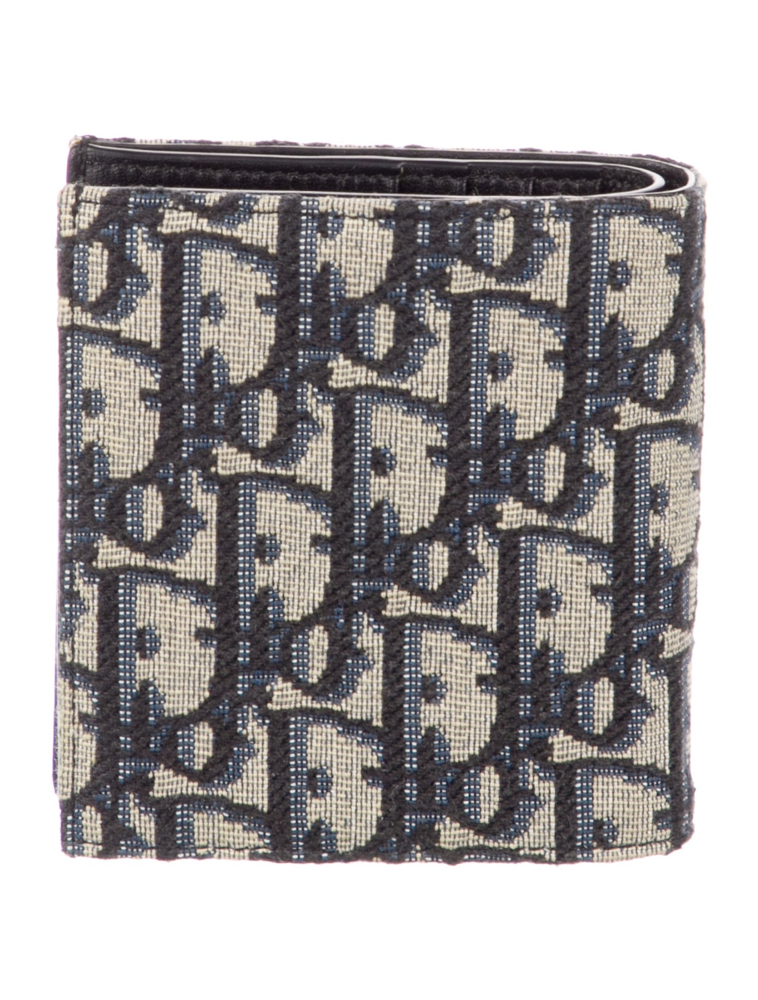 DIOR MEN 2022 Oblique Jacquard Bifold Wallet