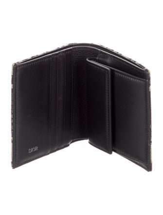 DIOR MEN 2022 Oblique Jacquard Bifold Wallet