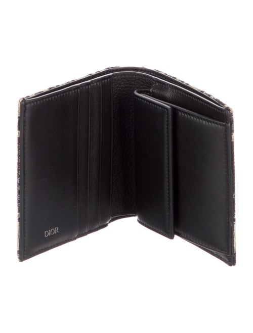 DIOR MEN 2022 Oblique Jacquard Bifold Wallet