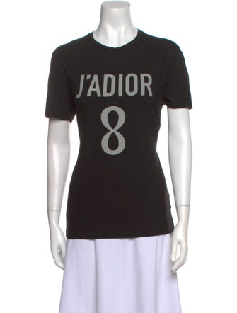 Christian Dior Graphic Print Crew Neck T-Shirt