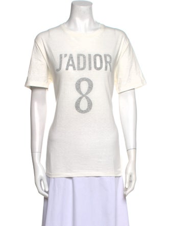 Christian Dior Graphic Print Crew Neck T-Shirt