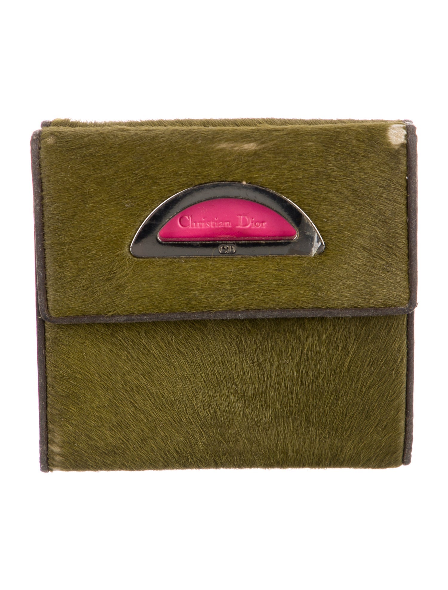 Christian Dior Vintage Ponyhair Compact Wallet
