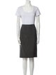 Christian Dior Virgin Wool Polka Dot Print Skirt Suit