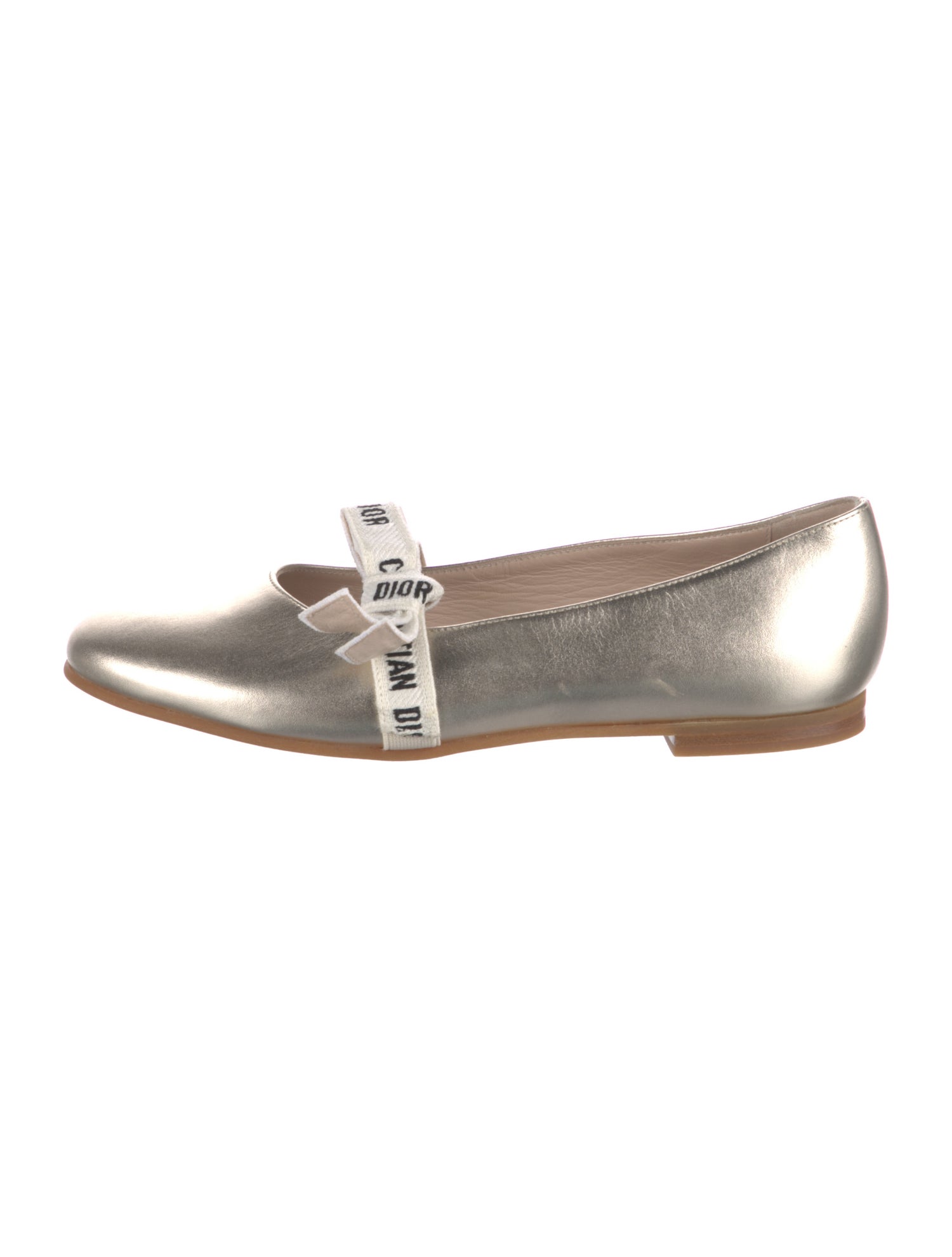 Christian Dior Leather Mary Jane Flats