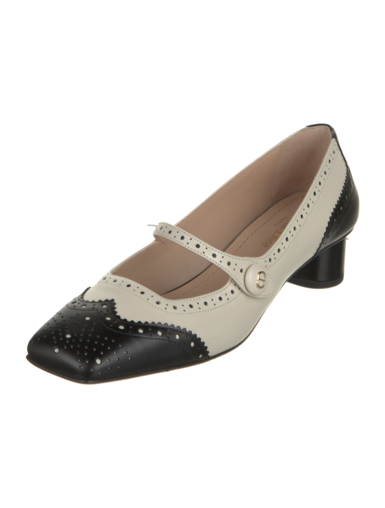 Christian Dior Leather Colorblock Pattern Pumps w/ Tags