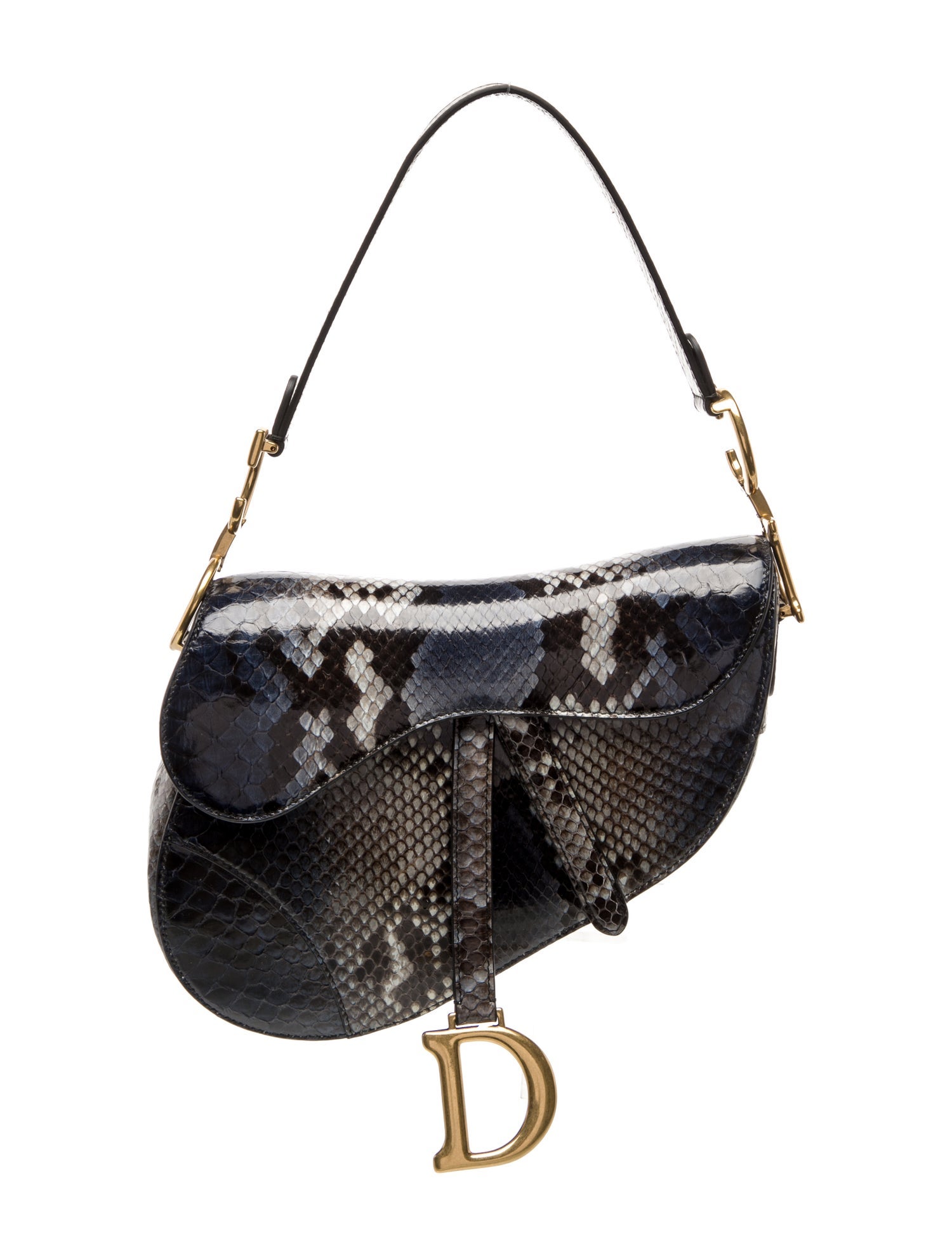 Christian Dior Snakeskin Saddle