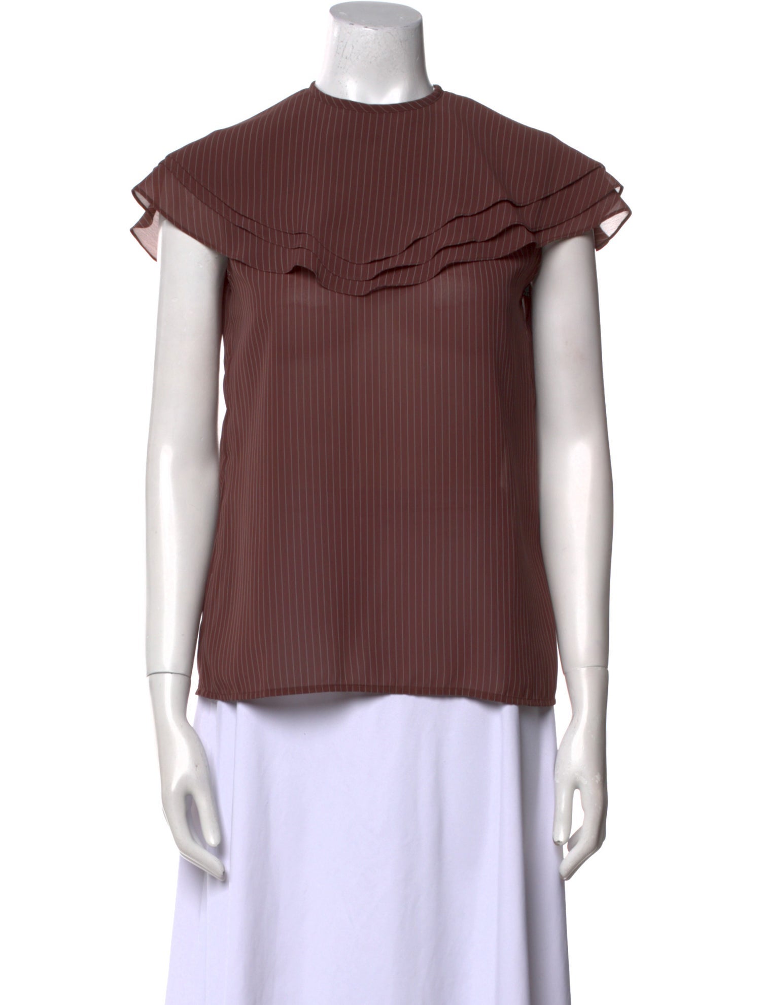 Christian Dior Crew Neck Short Sleeve Blouse