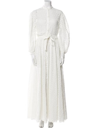 Christian Dior Mock Neck Long Dress