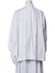 Christian Dior Mock Neck Long Sleeve Button-Up Top