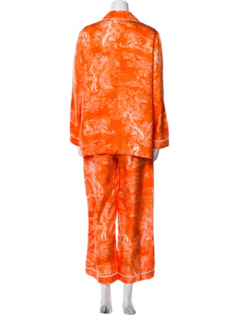 Christian Dior Silk Printed Pajamas