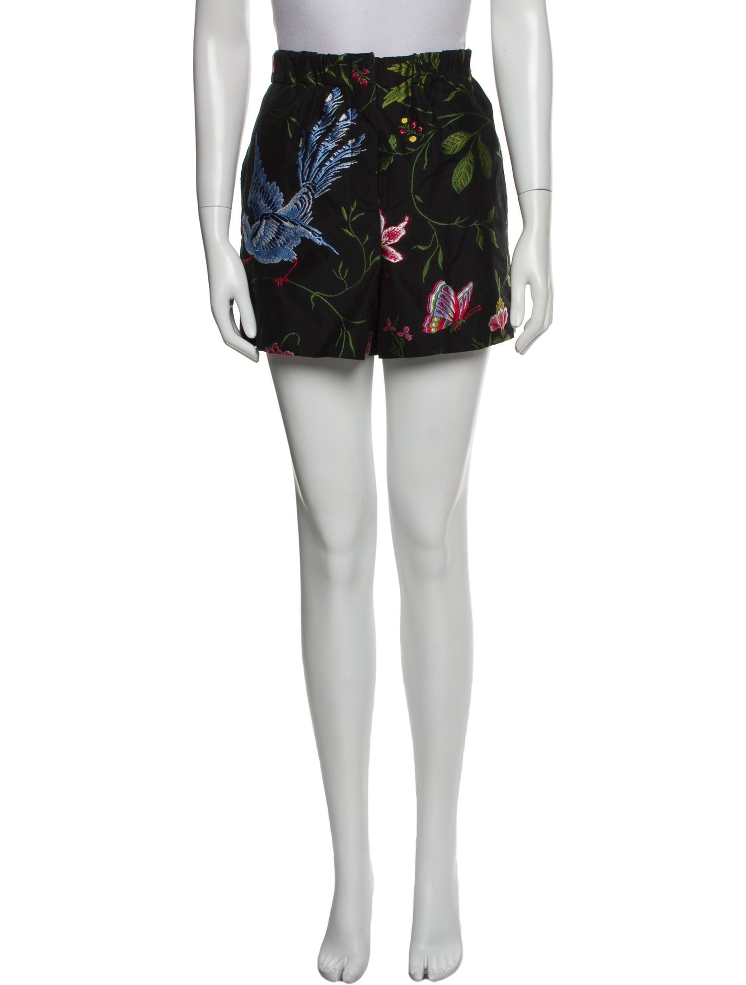 Christian Dior Floral Print Mini Shorts