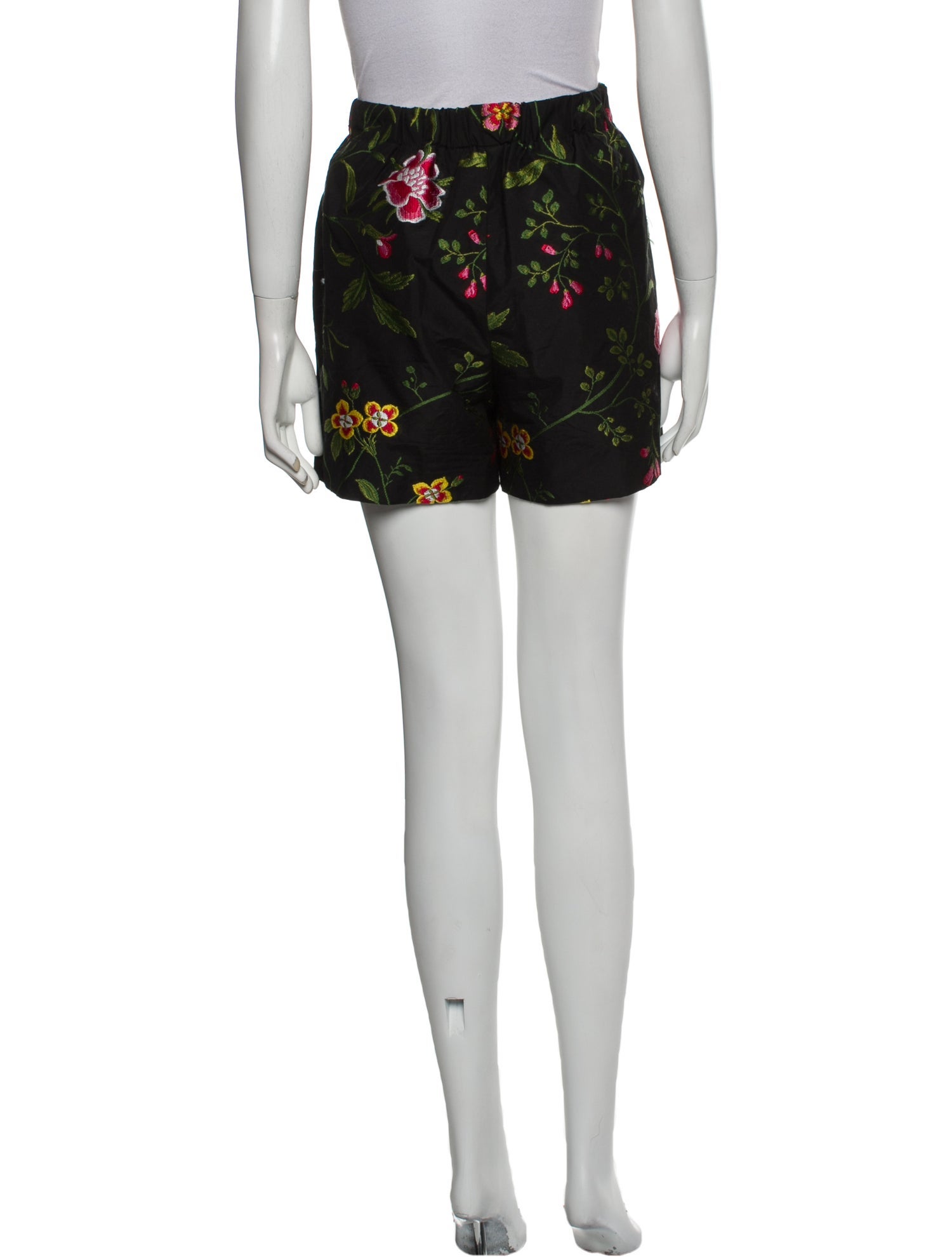 Christian Dior Floral Print Mini Shorts