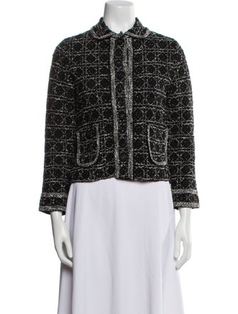 Christian Dior Tweed Pattern Evening Jacket