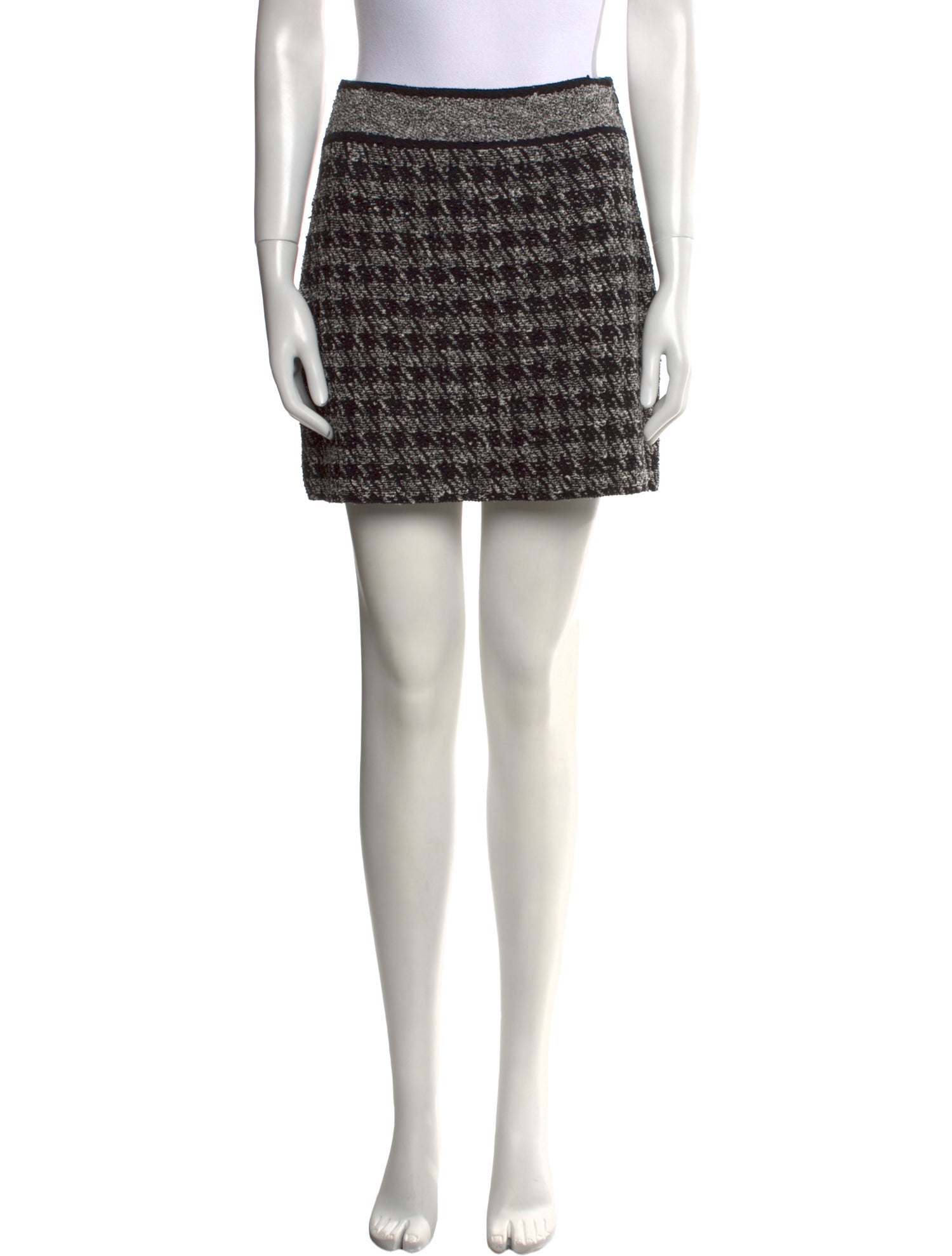 Christian Dior Houndstooth Print Mini Skirt