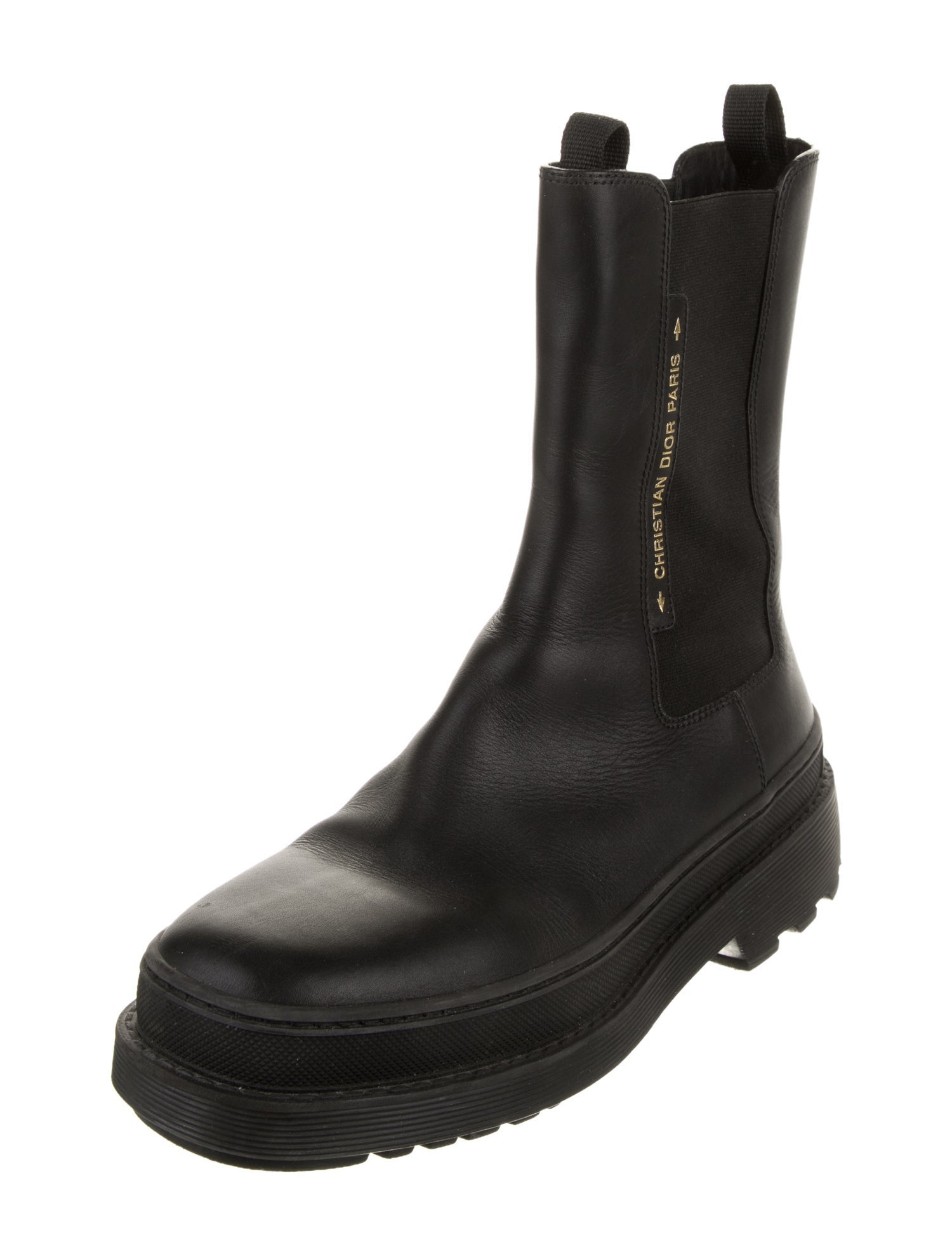 Christian Dior Leather Combat Boots