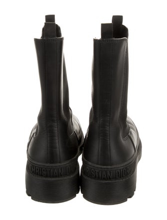 Christian Dior Leather Combat Boots