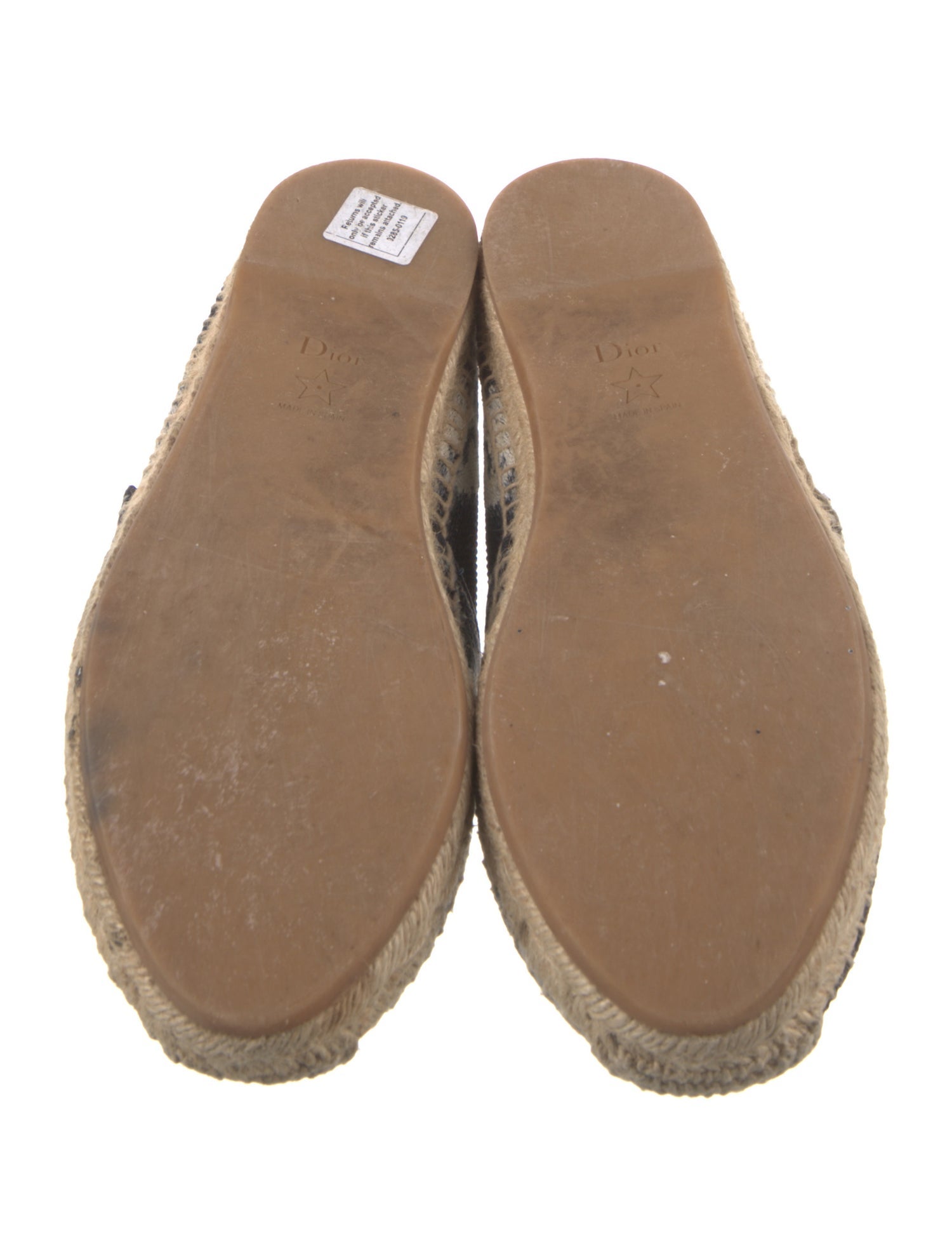 Christian Dior Canvas Printed Espadrilles