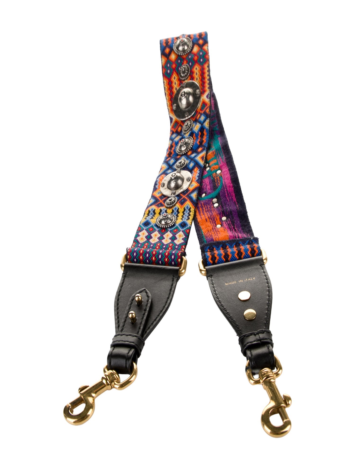 Christian Dior Studded Canvas Bag Strap